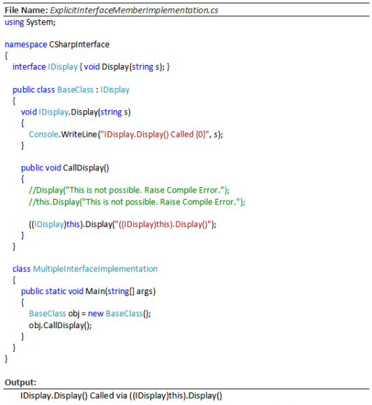 C Interface Example Hindi