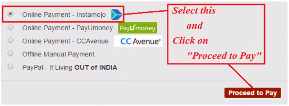 Online Payment with InstaMojo