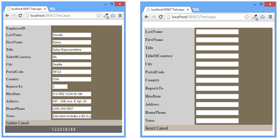 DetailsView Fields Defining and Record Operations - ASP.NET in Hindi