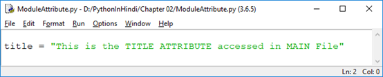 Module Attributes in Python Scripting Language - Core Python in Hindi